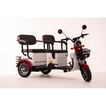 Likebike - Zaragoza  2 személyes 3 kerekű elektromos robogó 1800 Watt 60V 23Ah 25km/h Piros GRAFÉN akkumulátorral