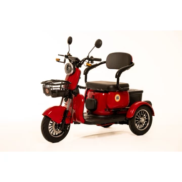 Likebike - Zenit 3 kerekű elektromos robogó 60V 20AH 1000Watt 200Kg teherbírás piros 
