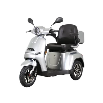 Likebike - Feel Elegante - Elektromos háromkerekű robogó Ezüst 25Km/h Grafén akkumulátorral 60V 23AH (Jogosítvány nélkül vezethető) 