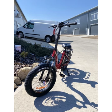 ZTECH ZT-89 A Fatbike elektromos kerékpár - bordó összecsukható