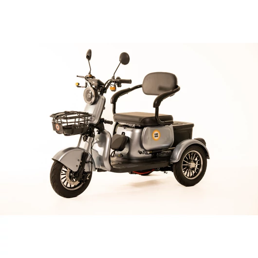 Likebike - Zenit 3 kerekű elektromos robogó Grafén akkumulátor 60V 23AH 1000Watt 200Kg teherbírás ezüst 