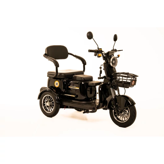 Likebike - Zenit 3 kerekű elektromos robogó Grafén akkumulátor 60V 23AH 1000Watt 200Kg teherbírás fekete