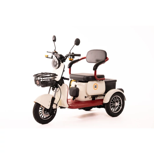 Likebike - Zenit 3 kerekű elektromos robogó Grafén akkumulátor 60V 23AH 1000Watt 200Kg teherbírás Fehér