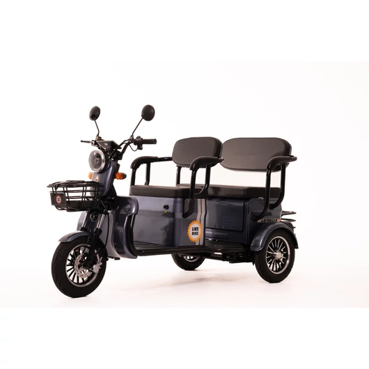 Likebike - Zaragoza  2 személyes 3 kerekű elektromos robogó 1800 Watt 60V 23Ah 25km/h Ezüst  GRAFÉN akkumulátorral