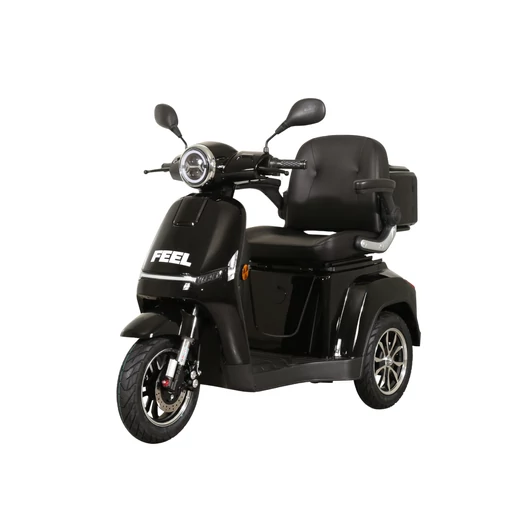 Likebike - Feel Elegante - Elektromos háromkerekű robogó fekete 25Km/h Grafén akkumulátorral 60V 23AH (Jogosítvány nélkül vezethető) 