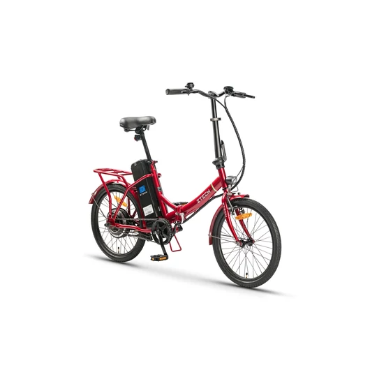 ZT-88 Camp 5.0 ZTECH Összecsukható Elektromos Kerékpár 250W 36V 9Ah 25 km/h -bordó 